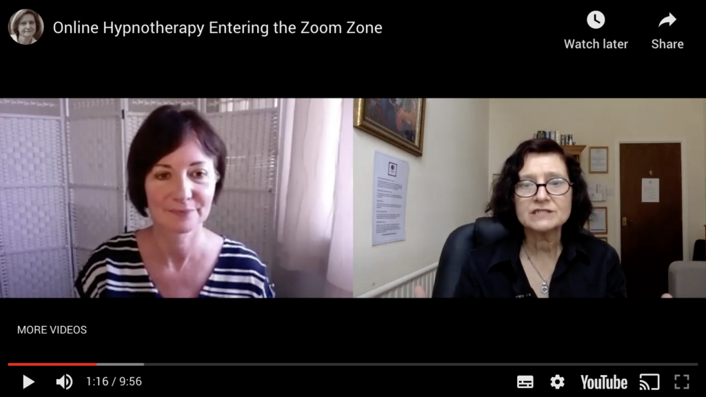 Online Hypnotherapy entering the zoom zone